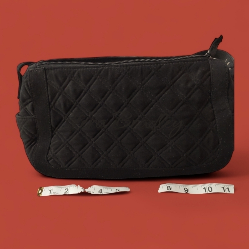 Vera Bradley Black Quilted 11" Bag - Picture 3 of 5